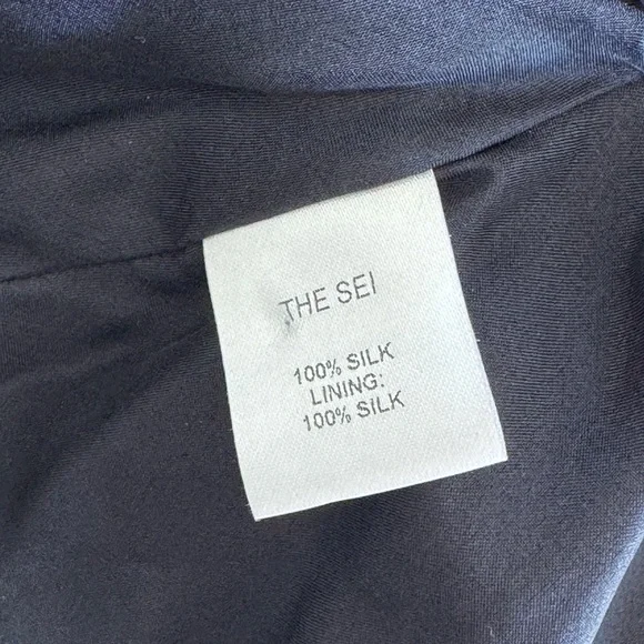 The Sei Strappy Gathered Silk Dress 4 - Picture 6 of 10